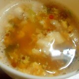 ピリ辛たまごスープ